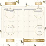 Planner 2023-2024 - Academic Planner 2023-2024 from July 2023 - June 2024, 2023-2024 Weekly Monthly Planner with Calendar Stickers, 5.75" x 8.25", Saffiano Leather, Pen Loop, Back Pocket - Black Bee - Image 3